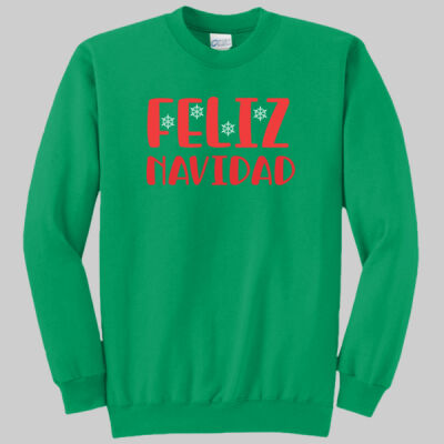 Adult Crewneck - Winter - Feliz Navidad Red  Thumbnail