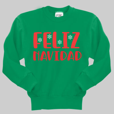 Youth Crewneck - Winter - Feliz Navidad Red  Thumbnail