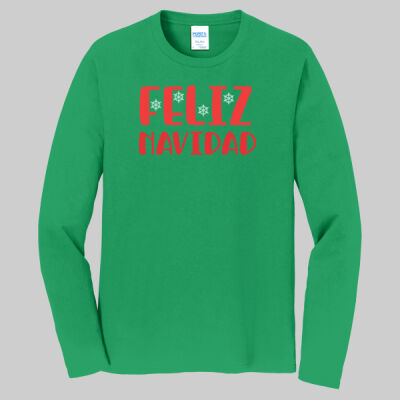Adult Long Sleeve Shirt - Winter - Feliz Navidad Red  Thumbnail