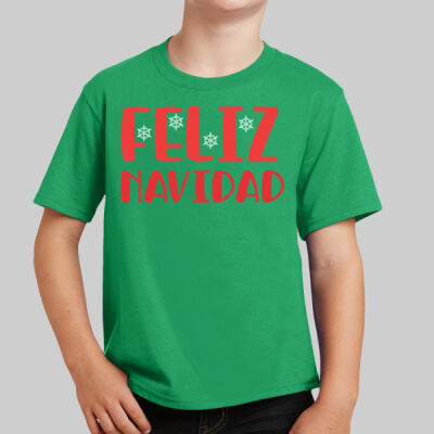 Youth T-Shirt - Winter - Feliz Navidad Red  Thumbnail