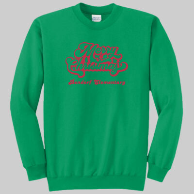 Adult Crewneck - Winter - Merry Christmas Red Thumbnail